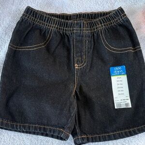 Okie Dokie Kids Dark Denim Shorts